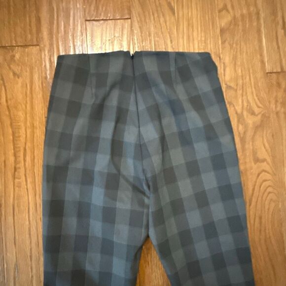 Rag & Bone Simone plaid charcoal stretch skinny pants size 8 - Picture 10 of 11